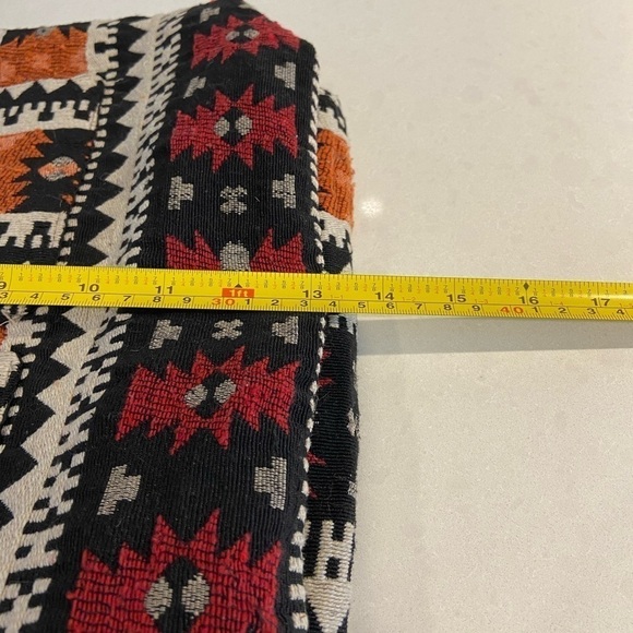 Boho Hippie Style Jacquard Zip Top Hobo Bag - Picture 5 of 11